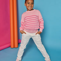 Striped Sweater - Pink