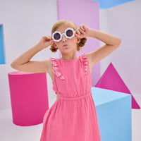 Cutout Dress - Hot Pink