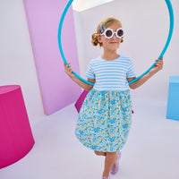 Rosie Dress - Frangipani Blue