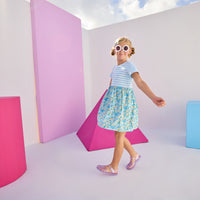 Rosie Dress - Frangipani Blue