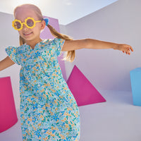 Positano Dress - Frangipani Blue