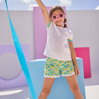 RicRac Shorts - Jonquille Floral
