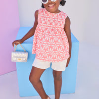 Sleeveless Anita Top - Fan Floral
