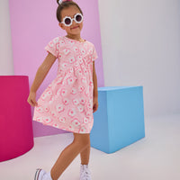 Swoop Dress - Marshmallow Floral