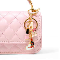 Girl's Classic Link Chain Top Handle Handbag: Red