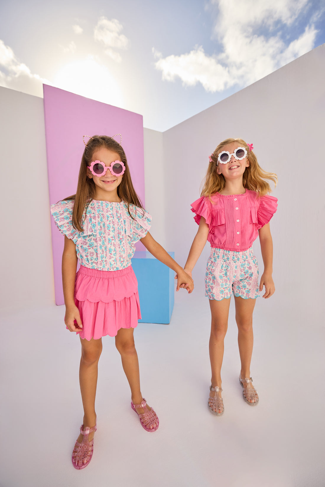 Annie Top - Marguerite Floral Pink