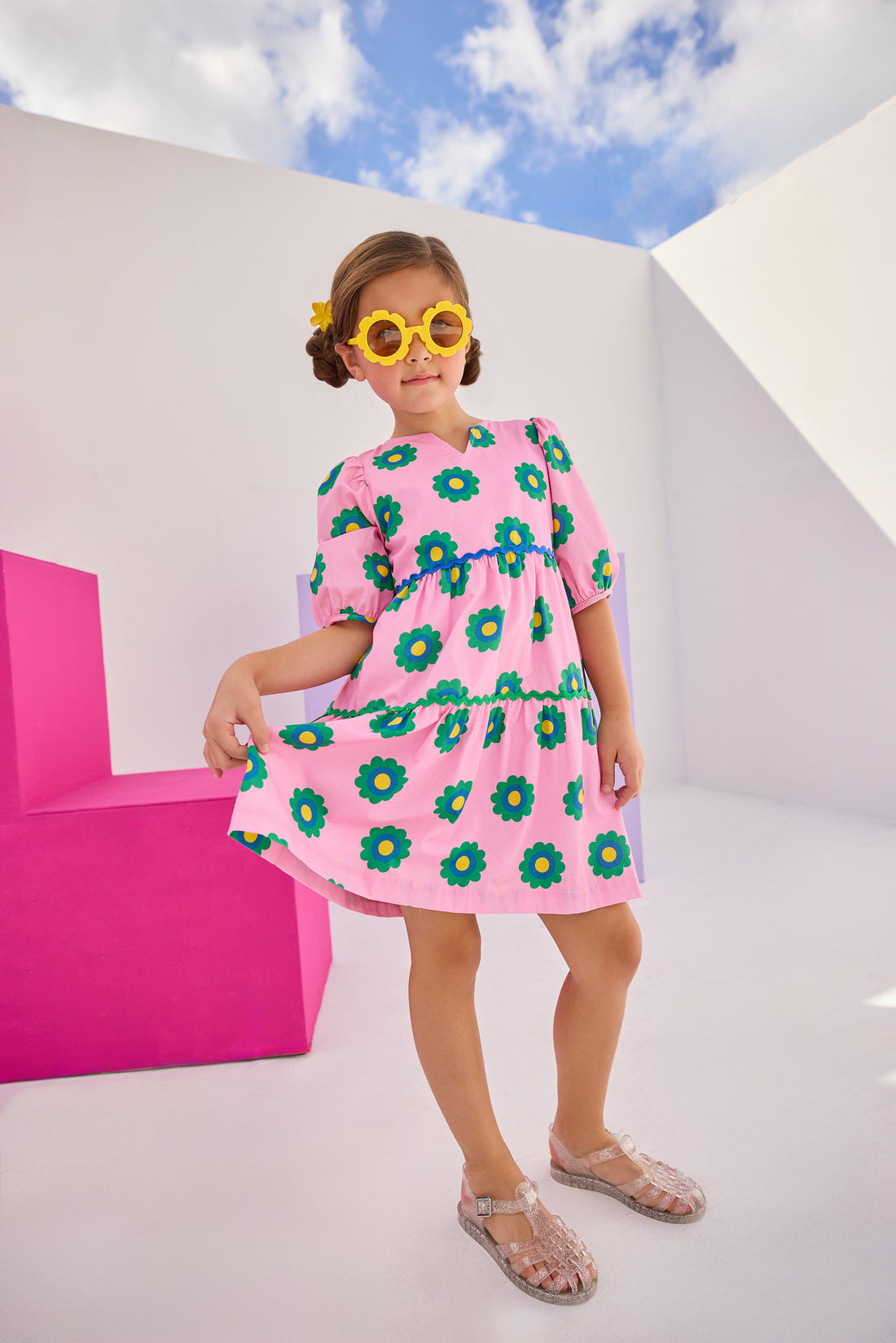 Madaket Dress - Poppy Floral Pink