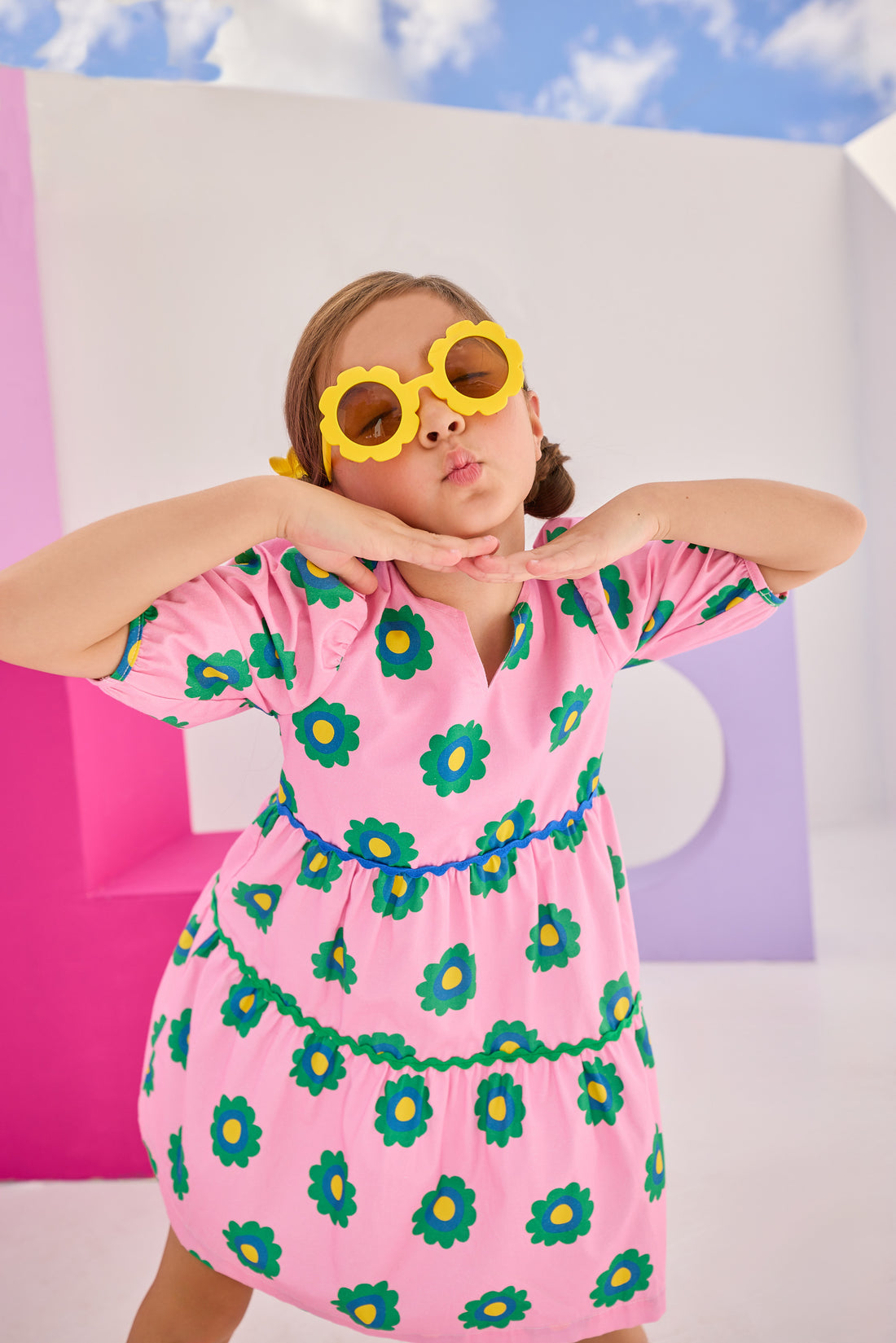 Madaket Dress - Poppy Floral Pink