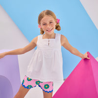 RicRac Shorts - Poppy Floral Pink