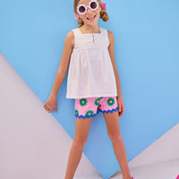 RicRac Shorts - Poppy Floral Pink