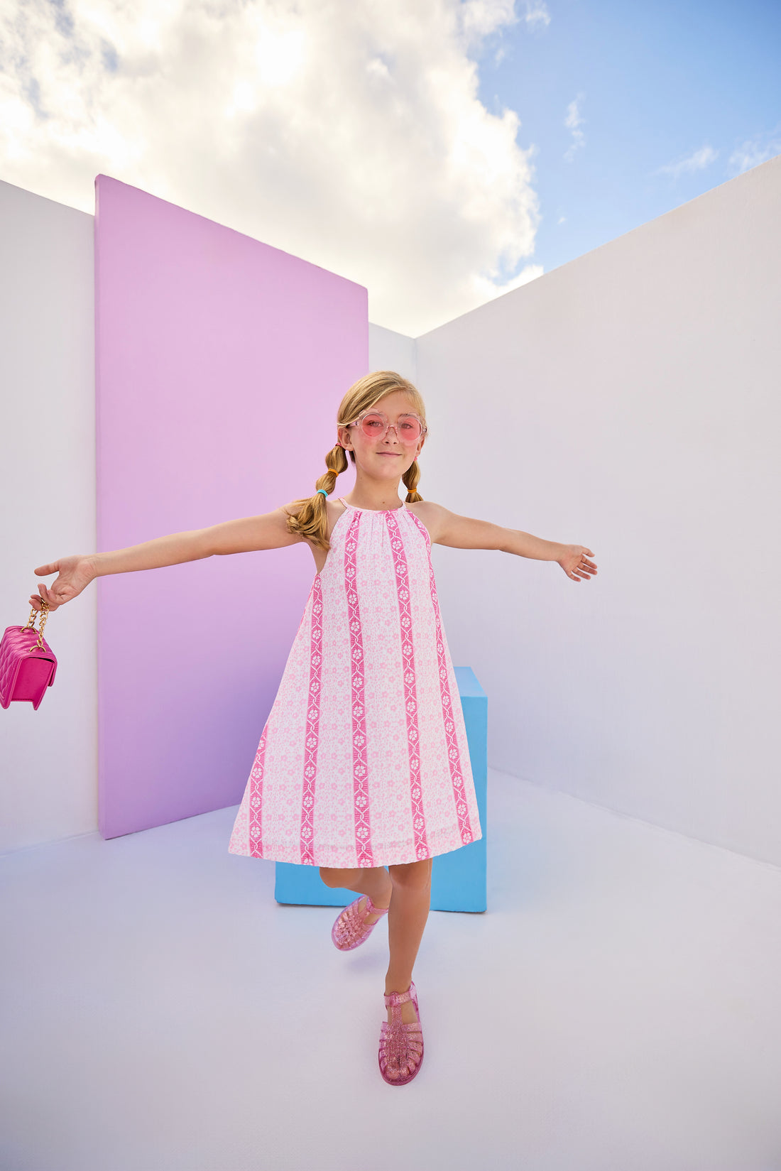 Halter Swing Dress - Valencia Vines