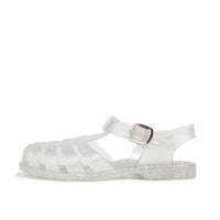 Clear Glitter Jelly Sandals
