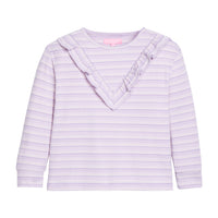 Aspen Tee - Lavender Sparkle Stripe