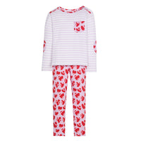 valentines day outfits for girls , red and pink hearts top shirt with hearts knit