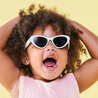 Wicked White Cat-Eye Sunglasses