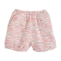 Banded Shorts - Pink Boucle