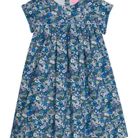 Charlotte Dress - Brookline Blossoms Blue