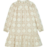 Jody Dress - Stone Patchwork