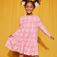 Lisle Dress - Seville Rose
