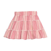Natalie Skort - Geneva Gingham Crimson