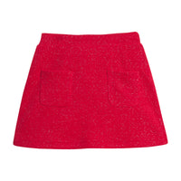 Patch Pocket Skort - Crimson