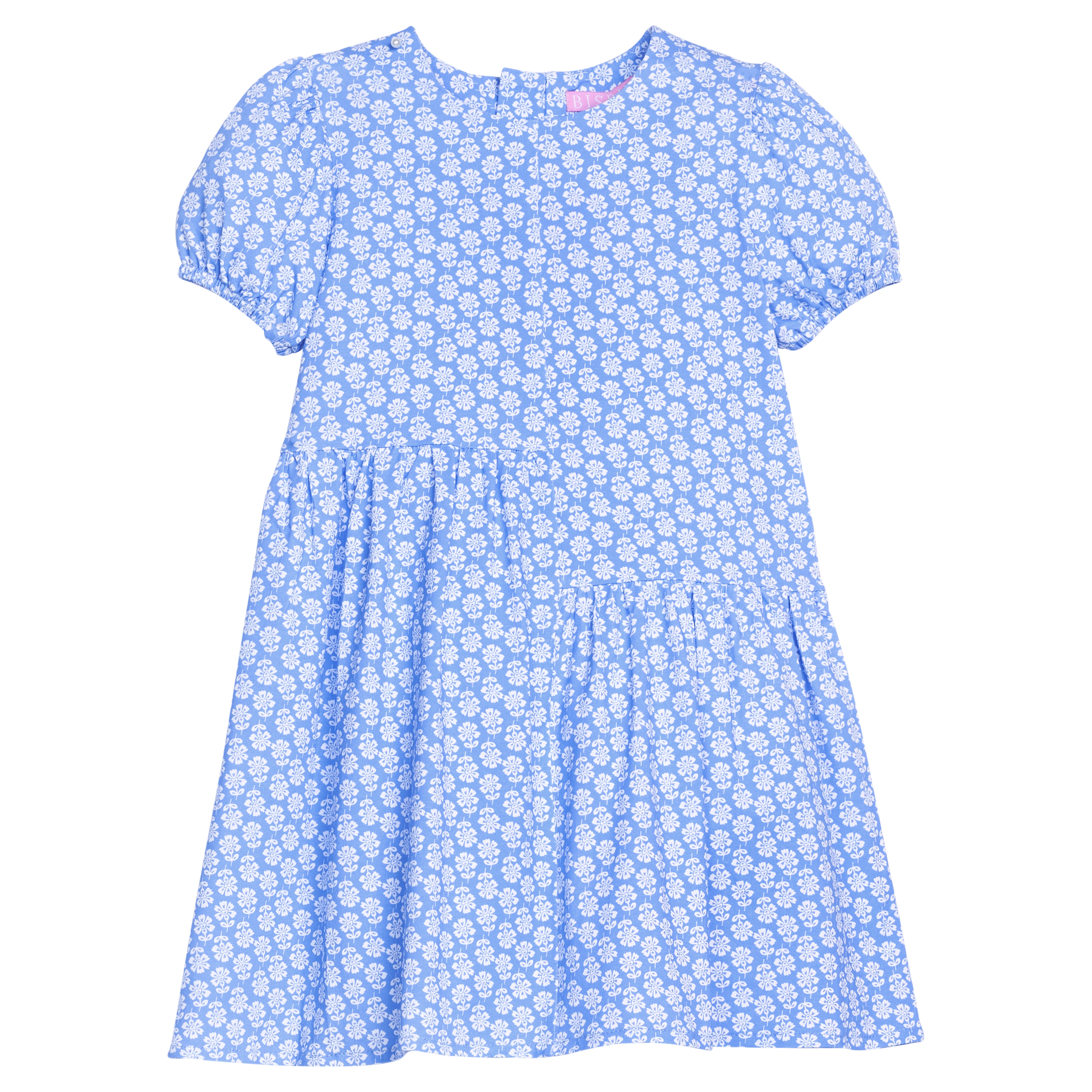 princess polly baby blue dress Minna Dress Cotton Voile in Flora Blockprint Peri| Jude Connally S / Flora Blockprint Peri main image 0