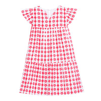 Positano Dress - Raspberry Scallop