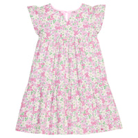 Positano Dress - Pink Bloomsbury Blossoms