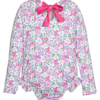 Rashguard Swimsuit - Pink Bloomsbury Blossoms