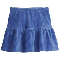 French blue slightly ribbed Corduroy skort with elastic wasteband--SallySkort BISBY girl/teen