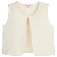 Cream Sherpa Vest--SherpaVest BISBY girls/teens
