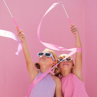 BISBY girls rocking the lilac and pink halter tops!