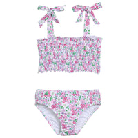 Smocked Bikini - Pink Bloomsbury Blossoms