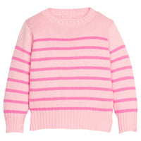 Girls/tween pink/hot pink striped sweater.