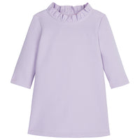 Lilac Long Sleeve dress with ruffles around the neckline--ToryDress BISBY girls/teens