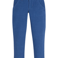 Girls/Tween pants in our Breton Blue color. Pants are made of a lightweight corduroy material for a stretchy and comfy fit-BISBY