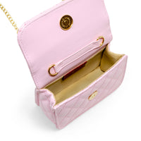 Girl's Classic Link Chain Top Handle Handbag: Red