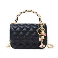 Girl's Classic Link Chain Top Handle Handbag: Red