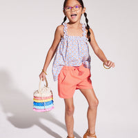 Basic Shorts - Coral Linen