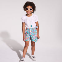 Bow Shorts - Blue Primrose