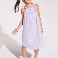 Sloop Dress - Blue Sparkle Seersucker
