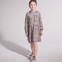 BISBY girls retro stripe dress, girls fall dress, girls stripe dress, BISBY girl