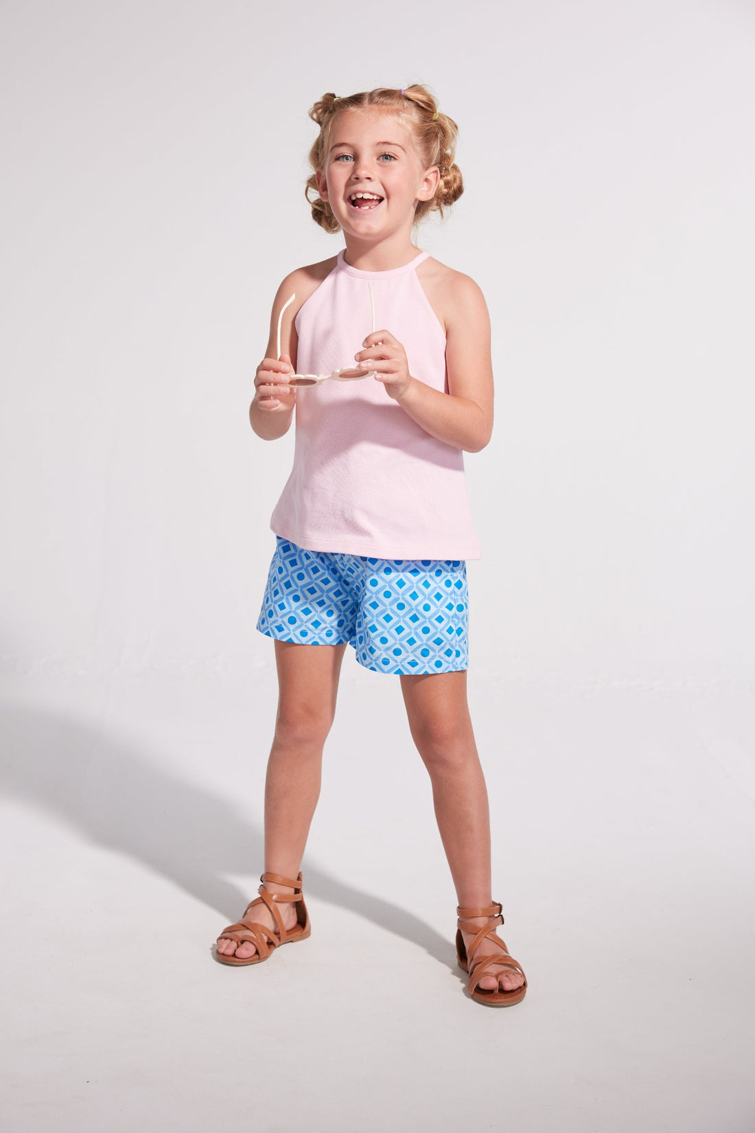 BISBY girl in our Light Pink Halter Top