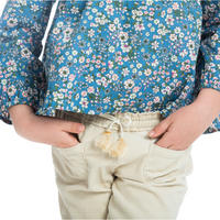 Pocket Pull on Pant - Ivory Velvet