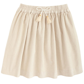 Circle Skirt - Ivory Velvet