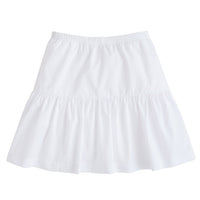 BISBY girls pull on skort in white polka dots with white polka dots