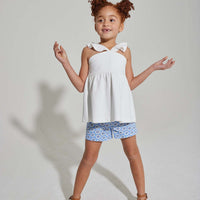 Southampton Shorts - Periwinkle Floral