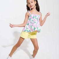 Lucy Top - Wisteria Melrose Floral