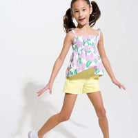 Lucy Top - Wisteria Melrose Floral