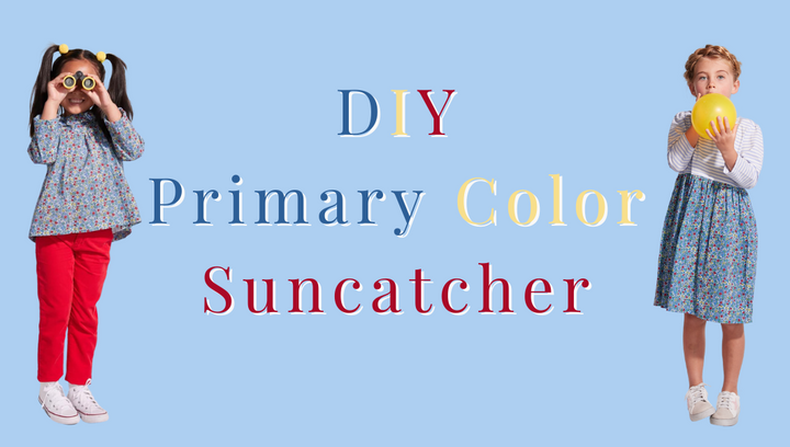 DIY Primary Color Suncatcher